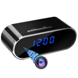 Z10 Clock Camera 1080P 4K Remote Video Recorder Camera Ellipse Mini Camcorder Clock with Night Vision Desktop Clock Cam Black