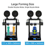 Upgraded Pro 3D Printer IDEX Dual Independent Extruder Direct Drive 32 bit Motherboard Linear Rail Dual Z-axis