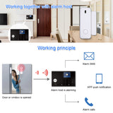 D10 Mini Window Door Alarm Sensor 433mhz Wireless Door Lock Switch Accessories for Security Alarm Host