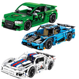 New High-Tech Super Sport Car Audied Porsched 918 Koenigsegged Model Bricks MOC Pull Back Car Building Blocks Toys for Kids Gift