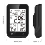 GPS Cycling Computer BT5.0 ANT+ Rechargeable IPX7 Water Resistant Bike Odometer with GPS navigation Incoming Call Reminder