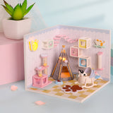 CUTEBEE Doll House Miniature DIY Dollhouse With Furnitures Wooden House Casa Toys For Children Birthday Gift Z007