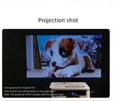 S361 Portable Mini LED Projector HDMI-Compatible Supports HD 1080P Video Player Home Media Player Built-In Speaker