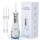 5 Modes Oral Irrigator USB Rechargeable Water Floss Portable Dental Water Flosser Jet 350ml Irrigator Dental Teeth Cleaner+5 Jet
