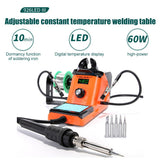 60W 90 to 480 ℃ Constant Temperature Digital Display Soldering Iron Set Automatically Dormant Electric Soldering Iron паяльник