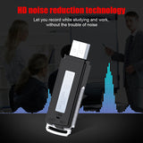 3 in 1 8GB Mini Rechargeable USB3.0 OTG Audio Voice Recorder MP3 Player Noise Reduction U-Disk Voice Recorder