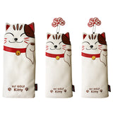 1 Set Golf Club Head Covers Cute Gift Cartoon for Driver Fairway Hybrid PU Leather Soft Golf Wood Headcovers Utility
