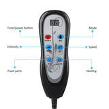 Electric Full Body Massager Chair Heating Vibration Stimulated Kneading for Neck Shoulder Waist Pain Relief Massage Cushion Car