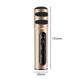 Musical Microphone Portable Handheld Karaoke Mic Speaker Machine for Christmas Birthday Home Party Golden