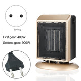 Home Desktop Heating Fan Fall Power Off Overheating Protection Automatic Thermostat Control EU Plug