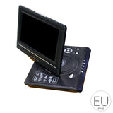 9.8" Portable DVD Player HD Video Player AV Input Output Car Mini TV Playing Device US/UK/EU/AU Plug