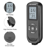 HW-300S Coating Thickness Gauge High Accurancy Paint Film Thickness Tester LCD Backlight Display Thickness Measuring Tool