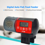 Digital Aquarium Automatic Fish Feeder Fish Tank Timer Feeder 4 Groups Time Settings Electric Adjustable Fish Food Dispenser