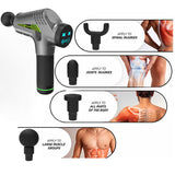 30 Levels Massage Gun Muscle Relaxation Massager Vibration Fascial Gun Fitness Equipment Noise Reduction Design For Male Female