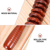 2pcs Wooden Massager Multi-Purpose Belly Massager Wooden Massage Roller Belly Massager Full Body Massage Stick Yoga Relax Rod