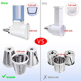 Slicer/Shredder Attachment for KitchenAid Stand Mixer Electric Cheese Grater Attachment/Accessories with 3 Blades