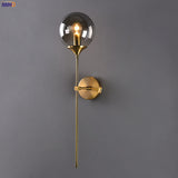 IWHD Nordic Modern Wall Lamp Beside Bedroom Glass Ball LED Wall Lights Fixtures Wandlamp Lighting Bathroom Mirror Stair Light