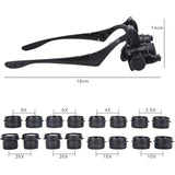 Eight sets of magnification lens wearing binocular LED Lamp jewelry clock maintenance high magnification 16 lenses