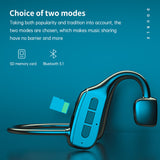 Bone Conduction Earphone G2 Wireless Bluetooth Headphone HIFI TWS Sports Waterproof Earphone With Mic SD Support 16G TF Card