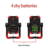 Portable LED Camping Light LED Work Light Outdoor LED Light Powered By Battery For Camping Hiking Emergency Lighting