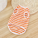 Cute Pet Clothes for Dog Cat Stripe Shirt Puppy Summer Clothing Chihuahua Teddy Vest Shirts Pets Product