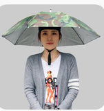 3 years warranty New Foldable Head Umbrella Hat Cap Golf Outdoor Sun Headwear Fishing Camping hiking Fishing Cap