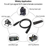 6.5Ft / 2M DMX Cable, 8PCS 3 Pin DMX Cables DMX Wires, DMX512 XLR Male to Female Stage Light Signal Cable