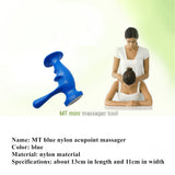 Blue Nylon Acupoint Massager Ergonomic Design Meridians Therapy Heal Massage Relief Back Arm Leg Muscle Pain Fatigue Tools