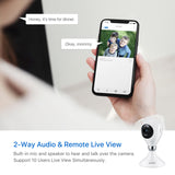 ZOSI C611 1080p/2MP WiFi IP Camera Waterproof AI Human Detection 2-Way Audio Night Vision Remote Access Playback Wireless Cam