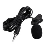 3.5mm External Clip-on Voice Tube Lapel Lavalier Microphone Mic for Smart Phone PC Laptop