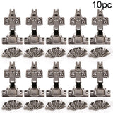 10Pcs Hinges Hydraulic Hinges 110 Degree Hinges 6 Holes Damper Buffer Soft Close For Kitchen Cabinet Cupboard Furniture Hardware