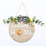 Hot Welcome Door Sign Interchangeable Seasonal Home Sign Rustic Farmhouse Decor Front Door Decor For Home