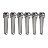 6PCS Guitar Bridge Pins Pegs Dot Inlay Bridge Pin for Bass Folk Guitar Replacement Accessories