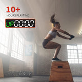 Portable Workout Timer,Gym Timer With Rechargeable And Built-In Magnetic Spine,LED Interval Timer For Home Garage