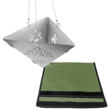 Triangular Wood Burning Stove Portable Camping Hanging Stove Outdoor Barbecue Stainless Platform