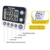 Digital Kitchen Timer Magnetic Back,Cooking Timer,Large Display Loud Alarm Count-Up &amp; Count Down For Cooking Baking Sports Games
