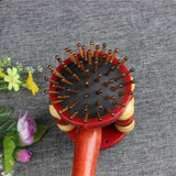 Handle Wooden Roller Massager Hammer Stick Knock Massager With Comb Roller And Needle For Blood Circulation For Back Waist Care