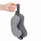 2 In 1 Multifunctional Travel U-Shaped Neck Pillow with Sleeping Shade Eye Mask Blindfold Office Home Massage Cushion