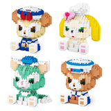 Cartoon Animals Micro Blocks Mini Building Bricks DIY 3D Model Toys Miniature Blocks Kids Gift