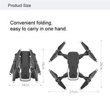 KK6 Foldable RC Drone Headless Mode Altitude Hold Helicopter One Button Return Mini Drone Toy Gift for Kids with 3*Battery