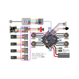 JHEMCU GHF722AIO-ICM 40A AIO Flight Control ESC Integrated 4in1 5V 2-6S for FPV Freestyle Cinewhoop FPV Drone Quadcopter