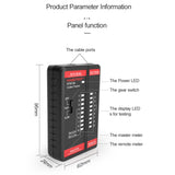HABOTEST HT812A Network Cable Tester Wire Tracker Telephone Line Test Meter Telephone&amp;Network Line Finder RJ11 RJ45 Tester