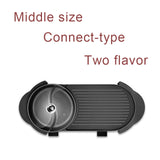 Electric Heating BBQ Household Grill Disconnected Two flavor Hot Pot Smokeless Barbecue Machine Electric Oven Cabob Machine