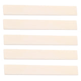 5 Pieces Bone Blank Uncut Unslotted DIY Saddle Nut for Acoustic Guitar Parts