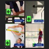 2 Lines Laser Level Leveling 3° Self Levelling Diagonal Line Laser Level Household Flooring Tile Layout Door Window Install