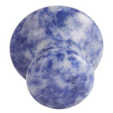 Natural Gouache Scraper Blue White Dot Jade Mushroom Facial Massager Gua Sha Stone Body Slimming Eye Massage Anti-Wrinkle Beauty