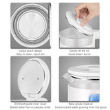 Electric Kettle with Upgraded Stainless Steel Heating Plate and Inner Lid, Wide Opening Glass Tea Kettle, 2L Black/White