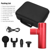Mini Electric Fascia Gun Deep Muscle Relaxation Gun USB Charging Muscle Massager 4 Adjustable Variable Speed Muscle Massager