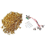 30Pcs Gold Pickguard Screws for Fender Strat/Tele Electric Guitar Bass &amp; 1x Pots for Strat Guitar PreWired 1 Volume