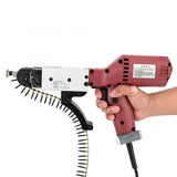 Electric Feed Screwdriver Automatic Chain Nail Screw Gun Electric Nailer Machine Woodworking Tool CN Plug 220V Power Tool